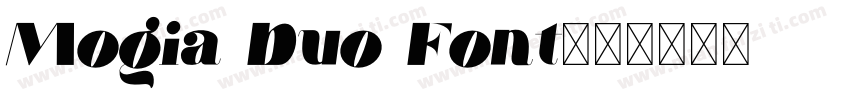 Mogia Duo Font字体转换